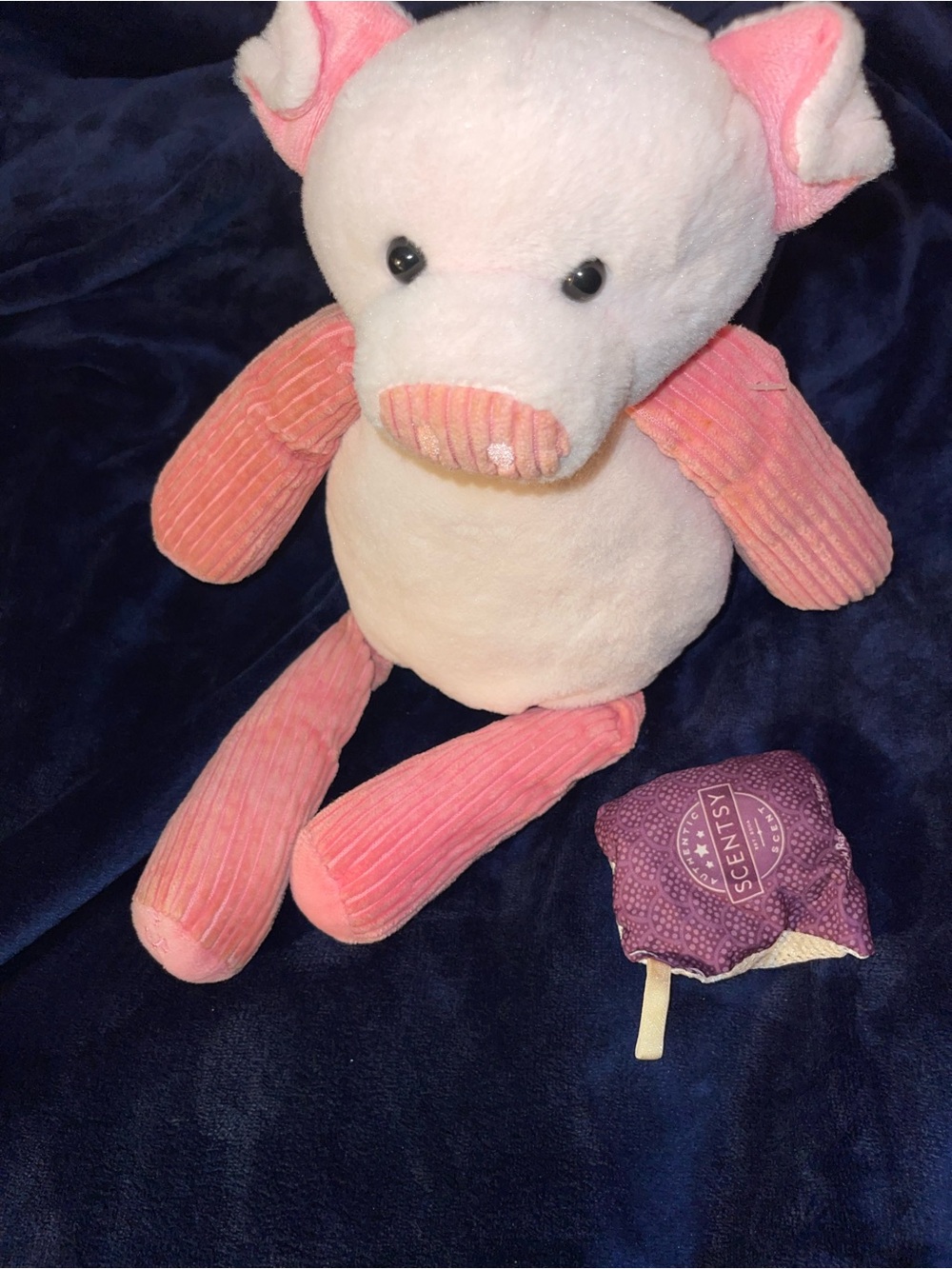Scent buddy with pack Pink & Cream Plush Pig Stuffed Animal
